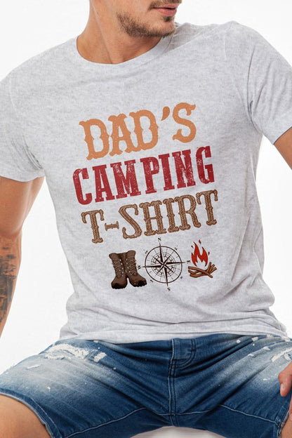 Dad's Camping T-shirt Graphic Tee