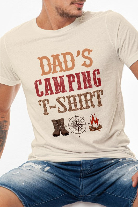 Dad's Camping T-shirt Graphic Tee