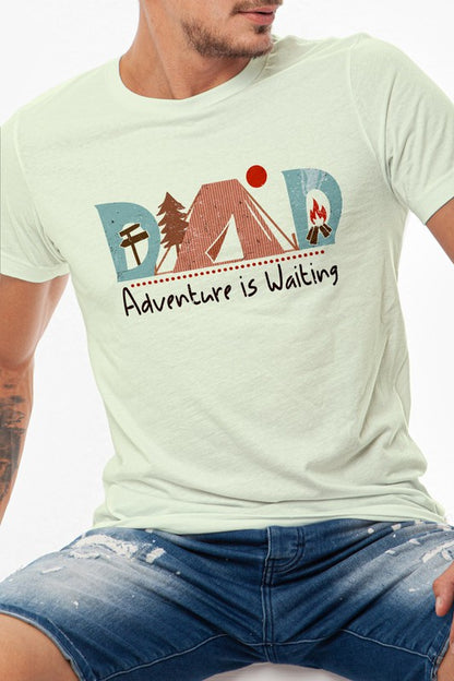 Dad Adventure is Waiting Graphic Tee