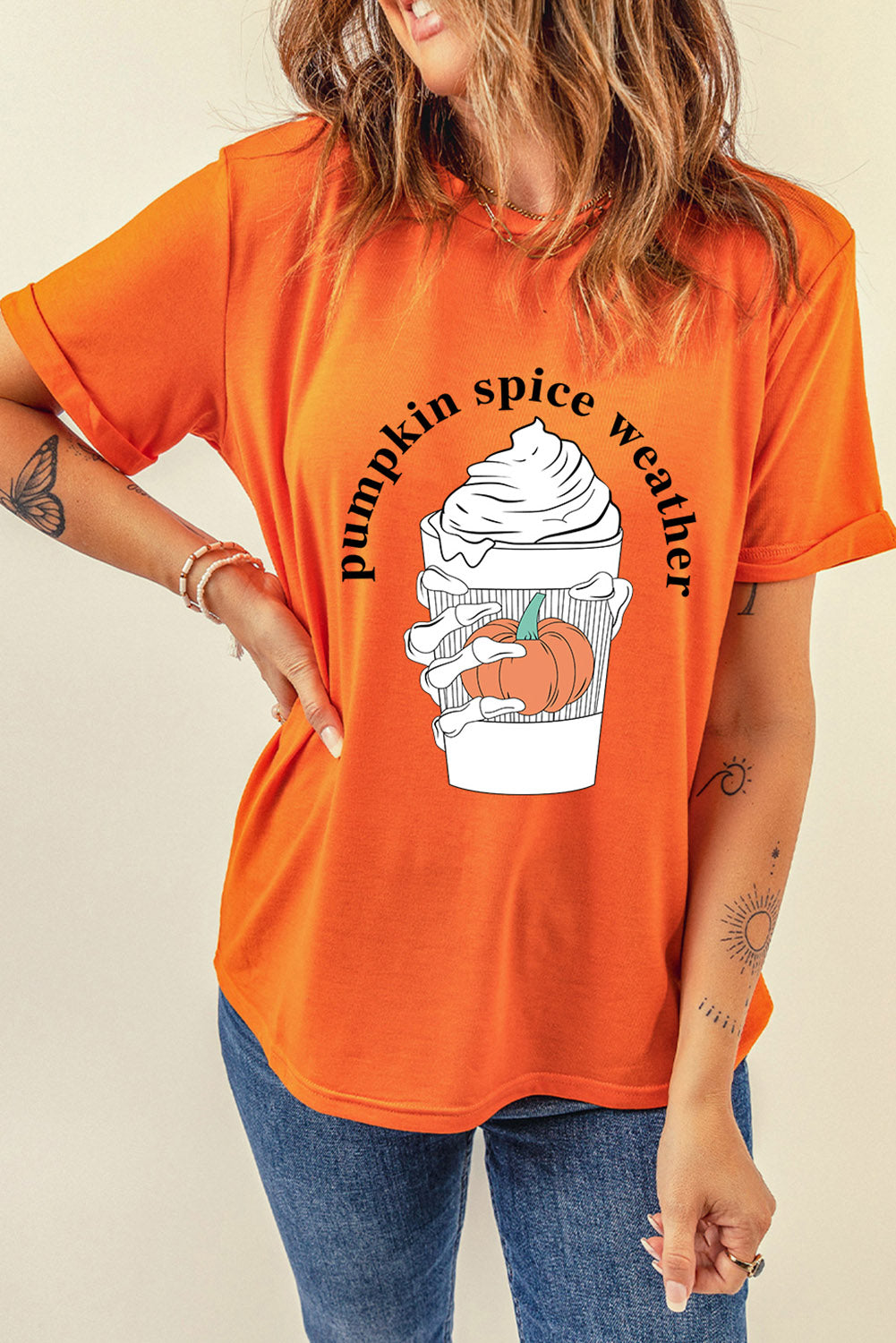 PUMPKIN SPICE WEATHER Graphic T-Shirt