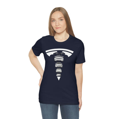 Maddison Apparel - Tesla Custom Design T Shape Logo - Short Sleeve Tee