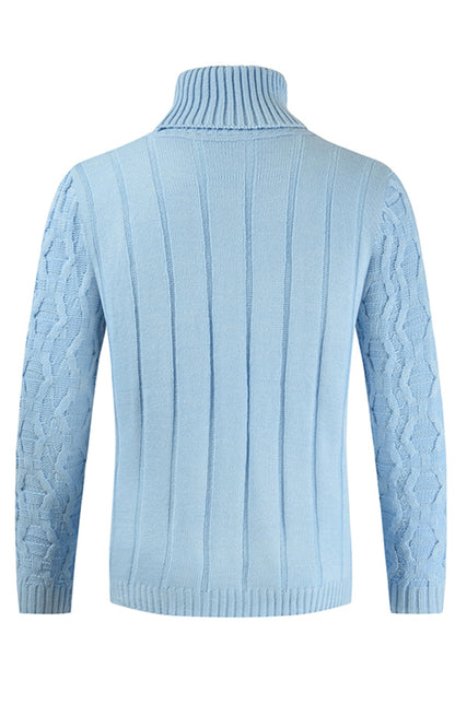 Men's Fashion Versatile Knit Turtleneck Sweater