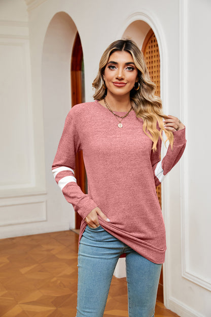 Round Neck Long Sleeve Top