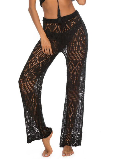 Cutout Straight Swim Pants