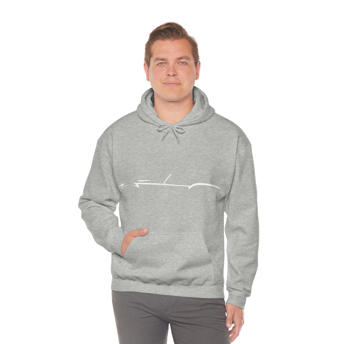 Heavy Blend™ Hooded Sweatshirt - Shelby Cobra Silhouette