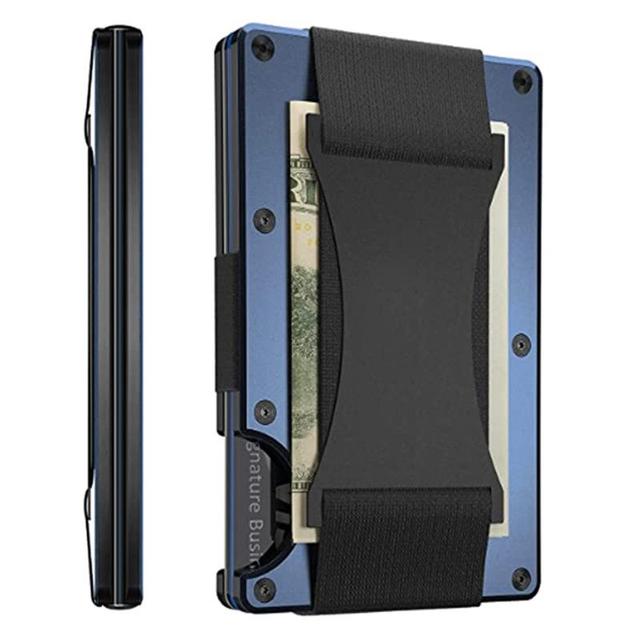 Minimalist Men Slim Wallet-Rfid Shielded