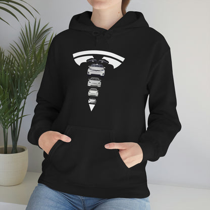 Maddison Apparel - Hoodie - Tesla Model S 3 X Y Sweatshirt Car Owner