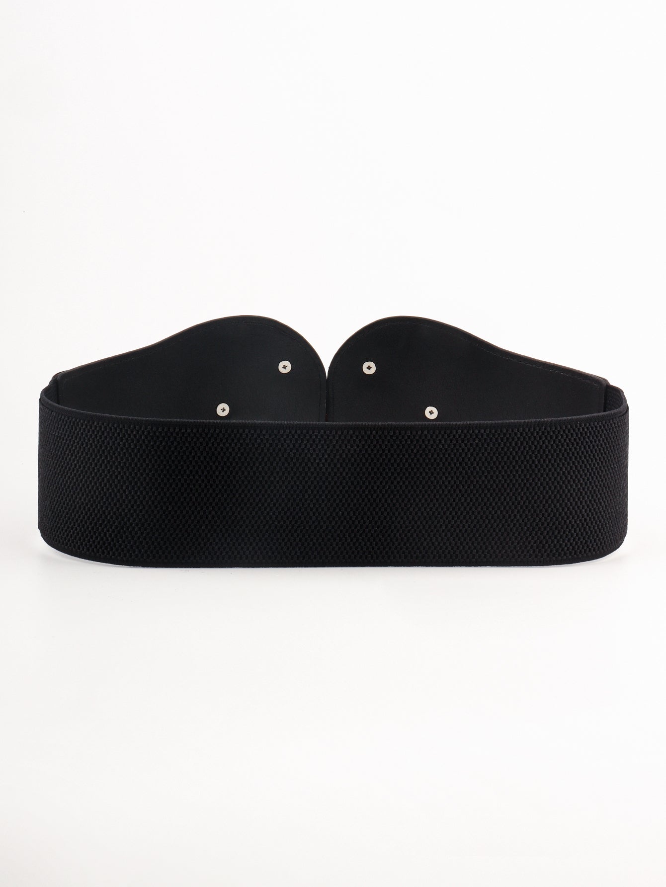 Alloy Buckle Elastic PU Belt