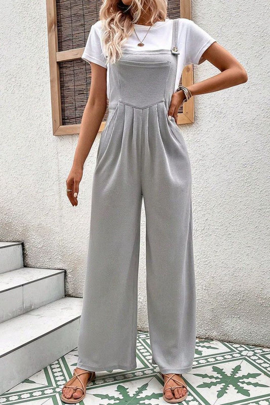 Square Neck Sleeveless Jumpsuit