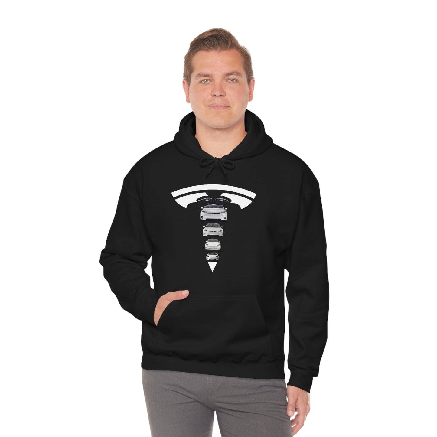 Maddison Apparel - Hoodie - Tesla Model S 3 X Y Sweatshirt Car Owner