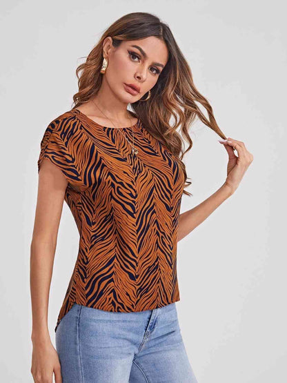 Twisted Open Back Blouse