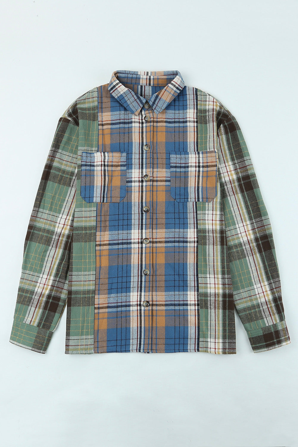 Plaid Button Up Long Sleeve Shirt