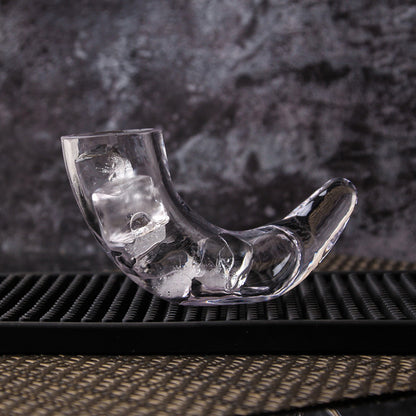 Ox Horn Shaped Glass