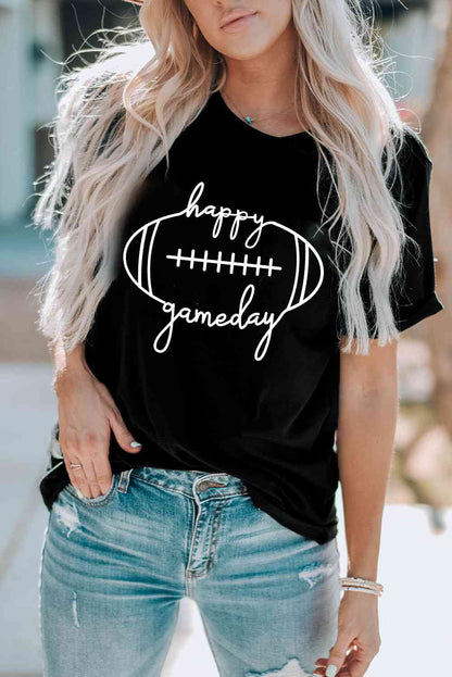 HAPPY GAMEDAY Graphic T-Shirt