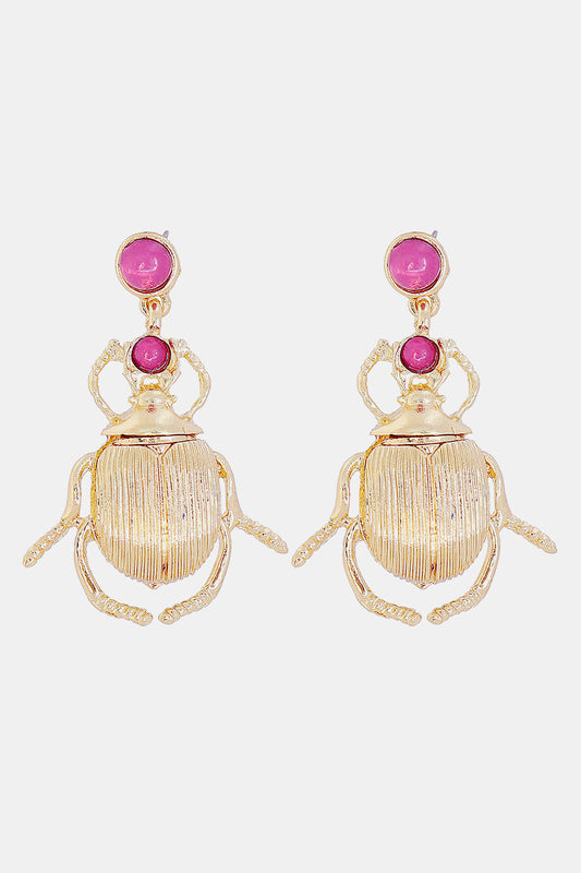 Bug Shape Dangle Earrings