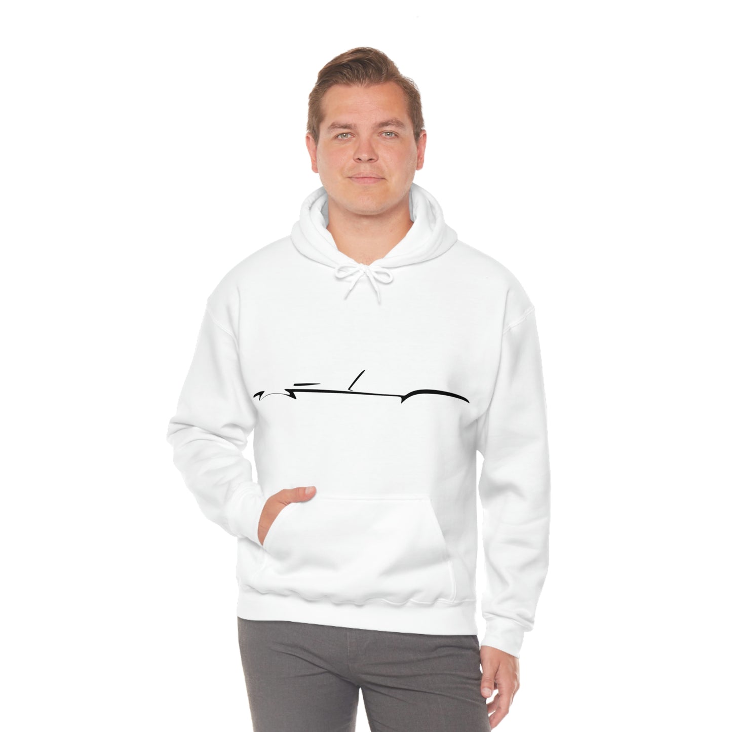 Heavy Blend™ Hooded Sweatshirt - Shelby Cobra Silhouette