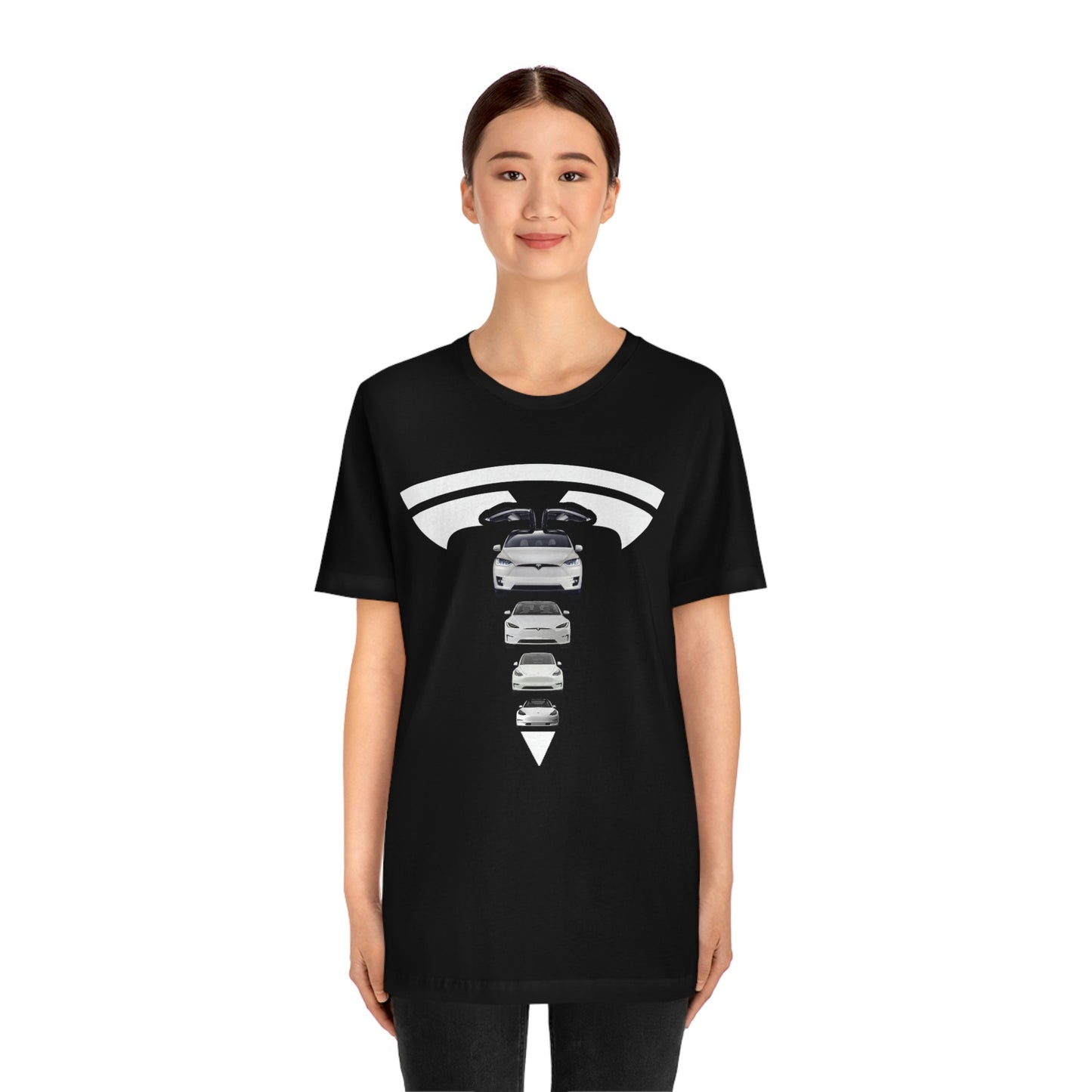 Maddison Apparel - Tesla Custom Design T Shape Logo - Short Sleeve Tee