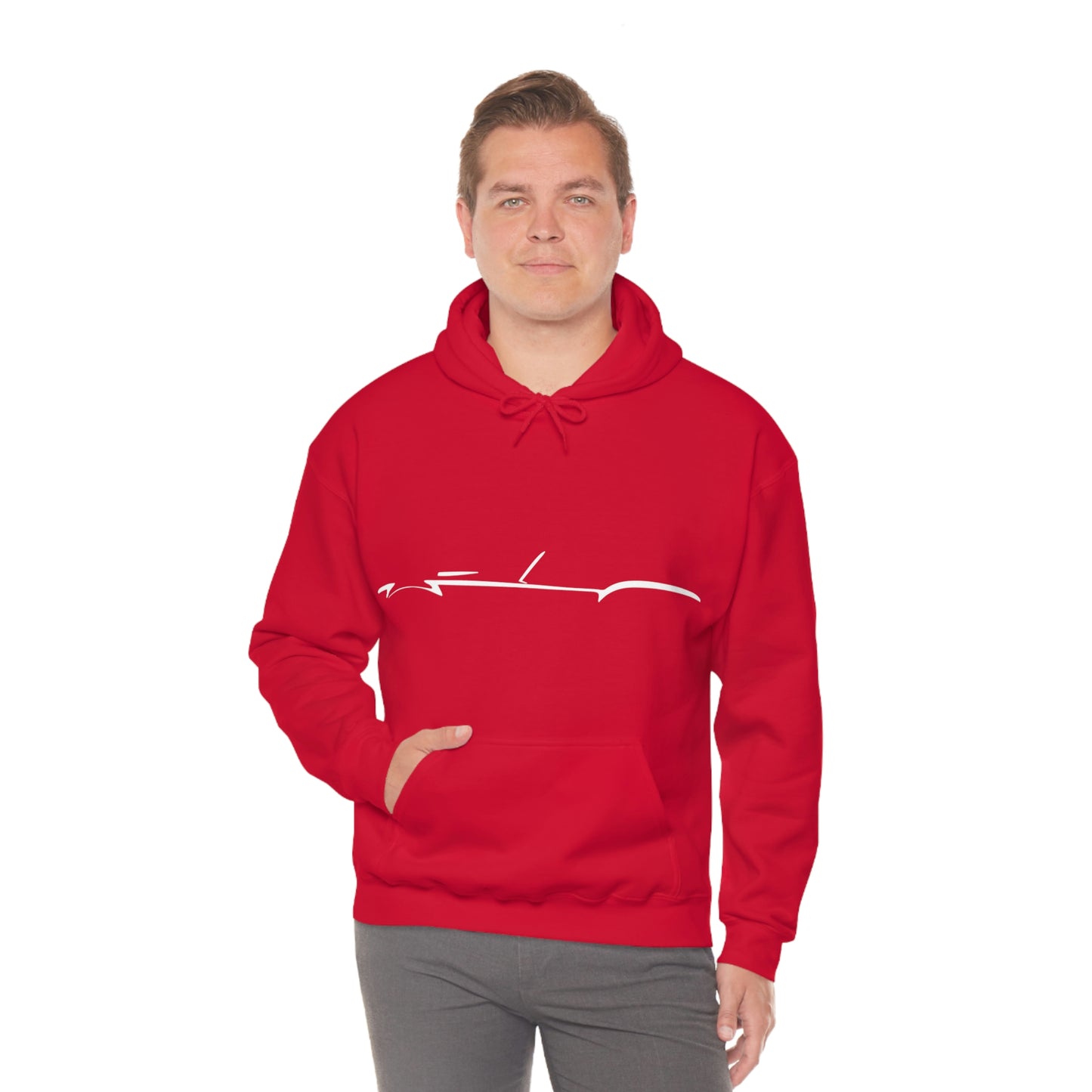 Heavy Blend™ Hooded Sweatshirt - Shelby Cobra Silhouette