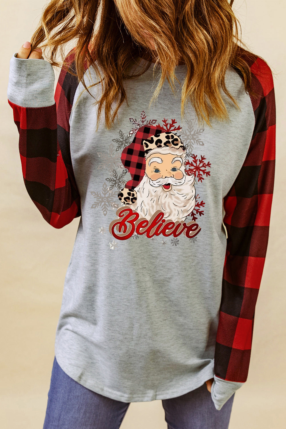 Santa Graphic Long Sleeve T-Shirt