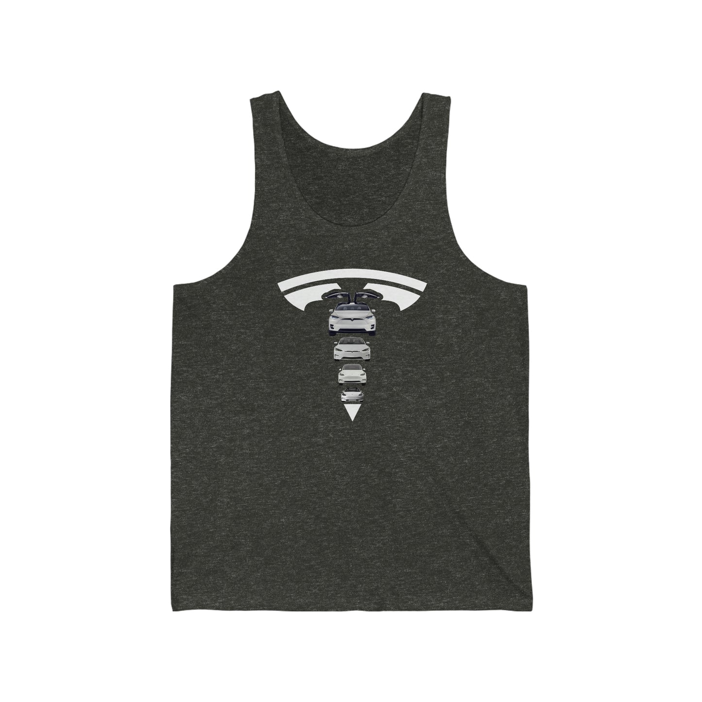 Jersey Tank Top - Tesla - Models S 3 X Y - Gym Workout Shirt