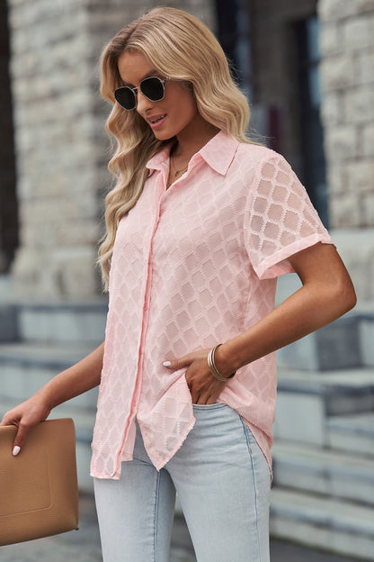 Button Up Short Sleeve Shirt