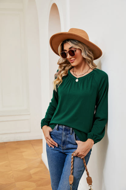 V-Neck Long Sleeve T-Shirt