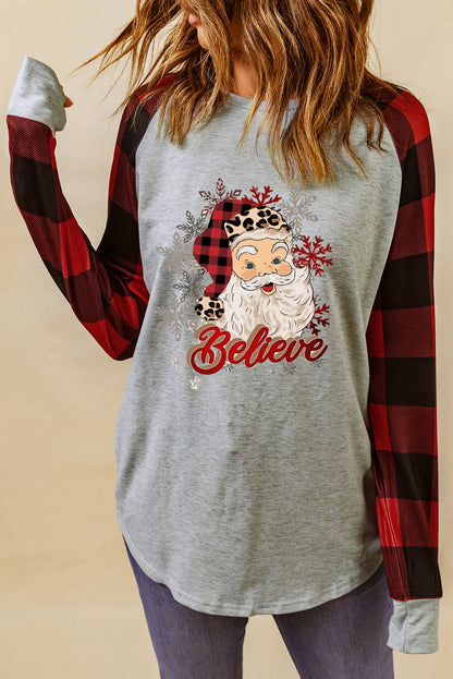 Santa Graphic Long Sleeve T-Shirt