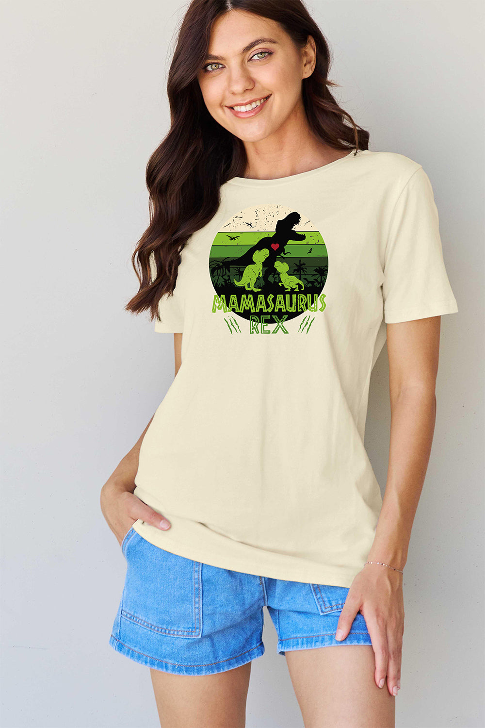 Simply Love Full Size MAMASAURUS REX Graphic T-Shirt