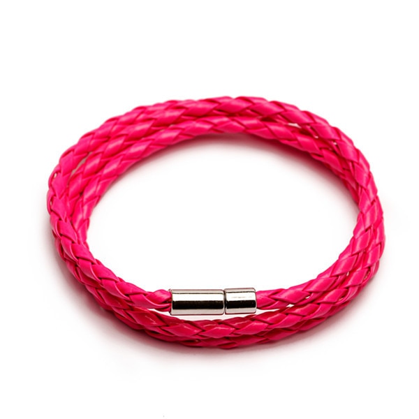 Colorful Fashion PU Braided Leather Bracelet