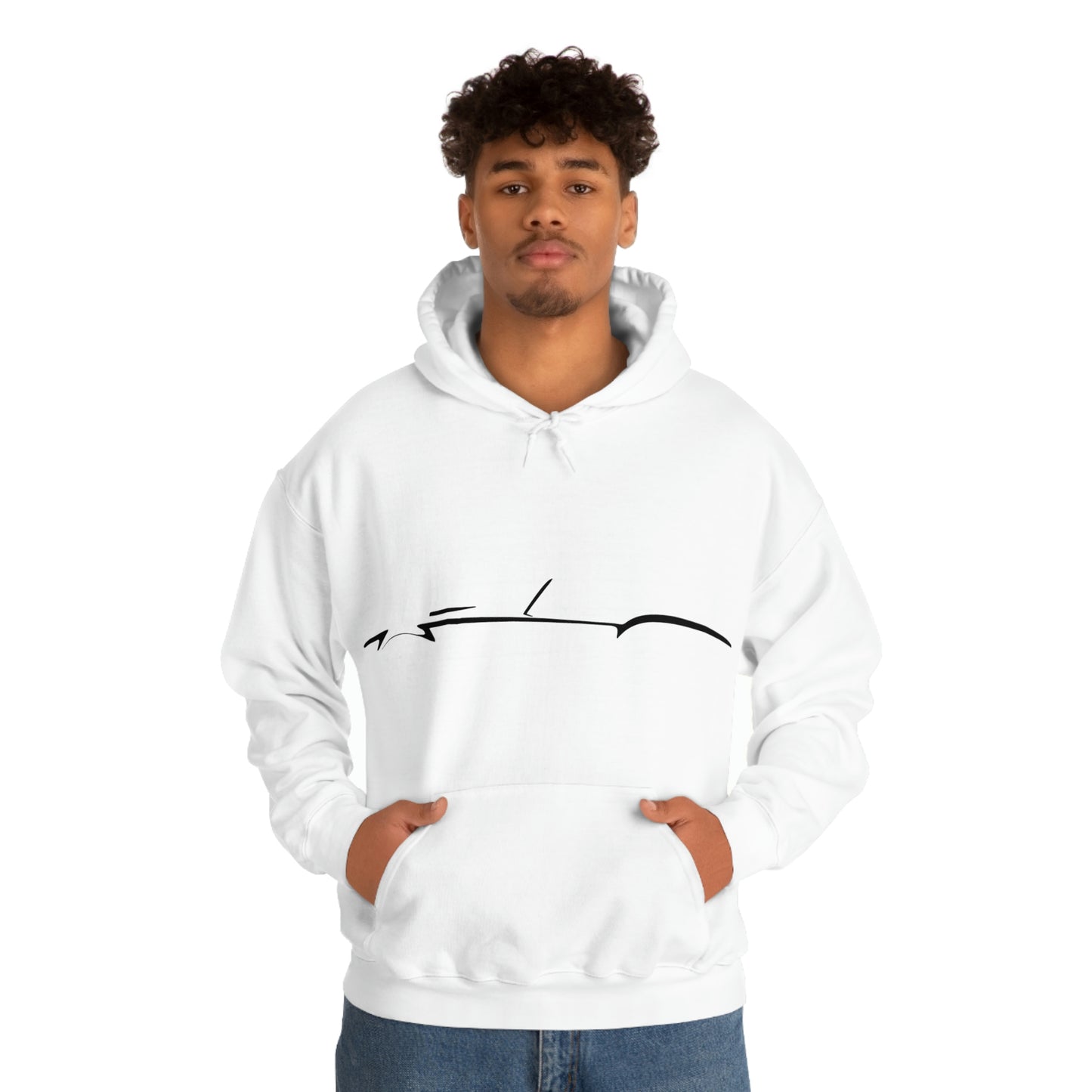 Heavy Blend™ Hooded Sweatshirt - Shelby Cobra Silhouette