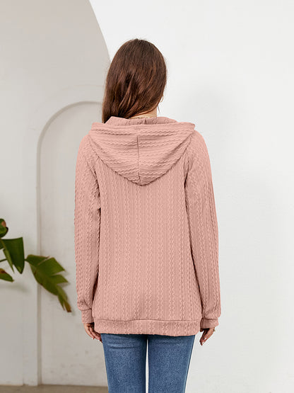 Raglan Sleeve Front Pocket Hoodie