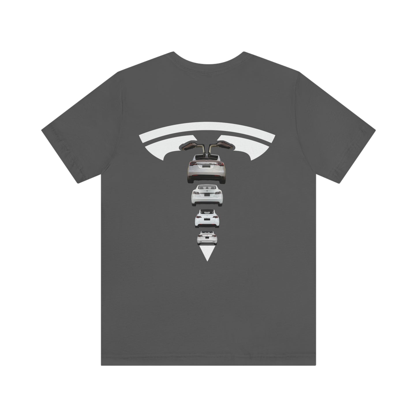 Maddison Apparel - Tesla Custom Design T Shape Logo - Short Sleeve Tee