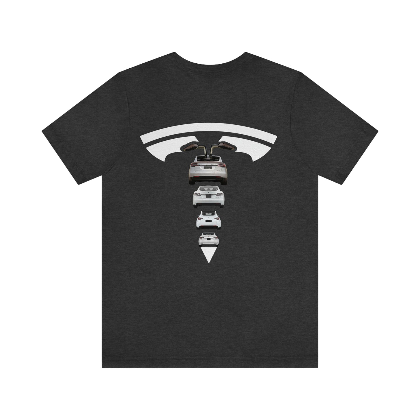 Maddison Apparel - Tesla Custom Design T Shape Logo - Short Sleeve Tee