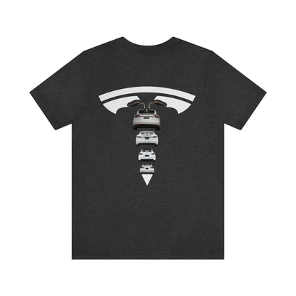 Maddison Apparel - Tesla Custom Design T Shape Logo - Short Sleeve Tee