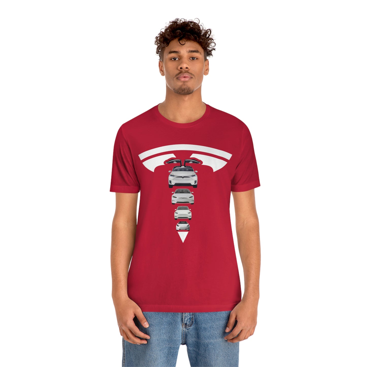 Maddison Apparel - Tesla Custom Design T Shape Logo - Short Sleeve Tee