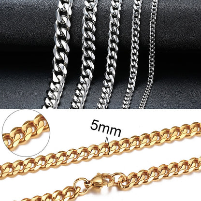 Cuban Chain Necklace for Men and Women