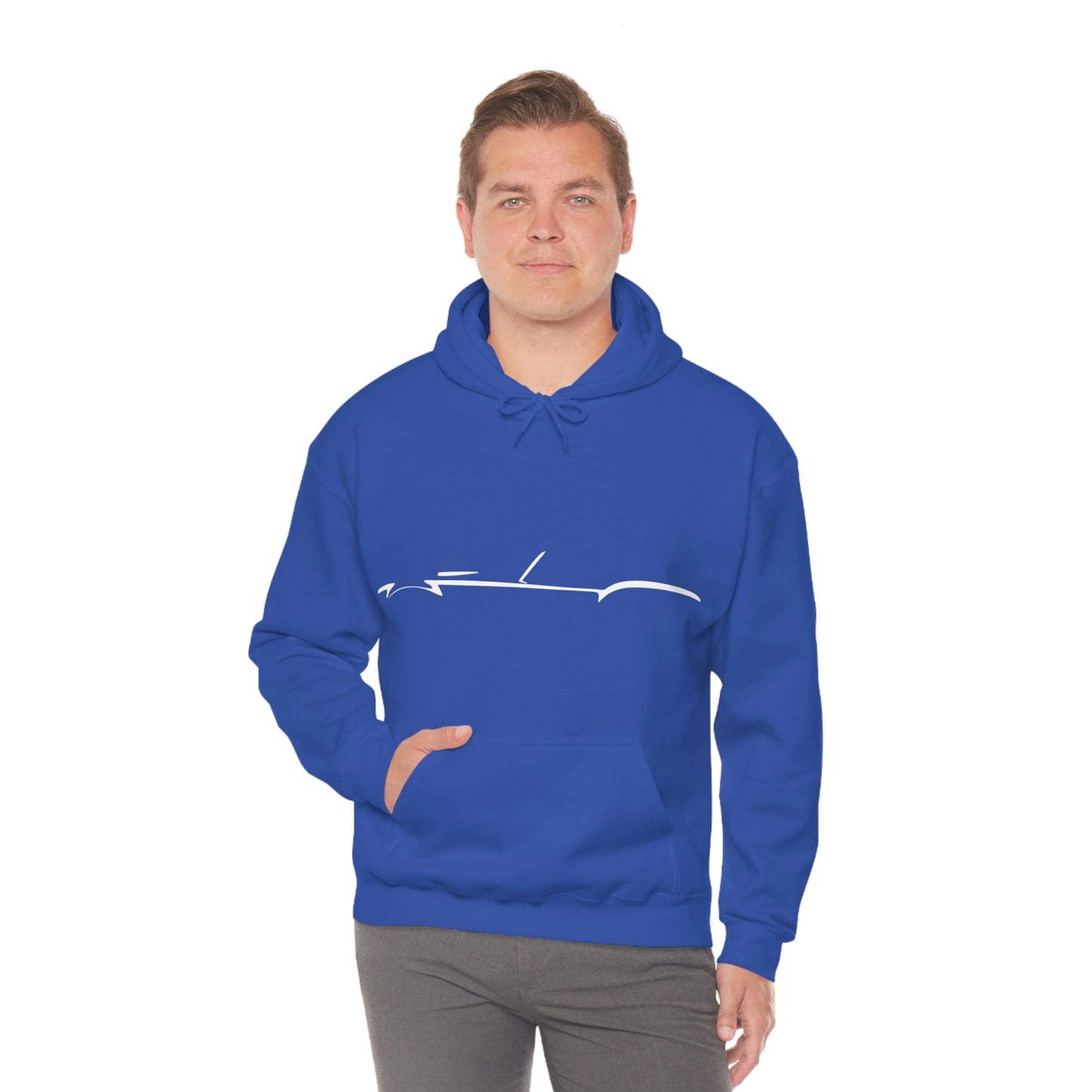 Heavy Blend™ Hooded Sweatshirt - Shelby Cobra Silhouette