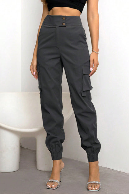 High Waist Cargo Pants