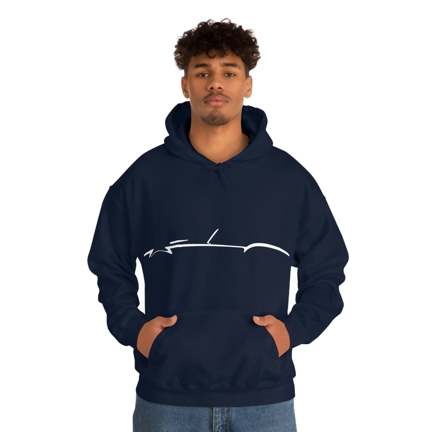 Heavy Blend™ Hooded Sweatshirt - Shelby Cobra Silhouette