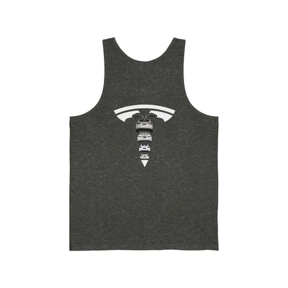 Jersey Tank Top - Tesla - Models S 3 X Y - Gym Workout Shirt