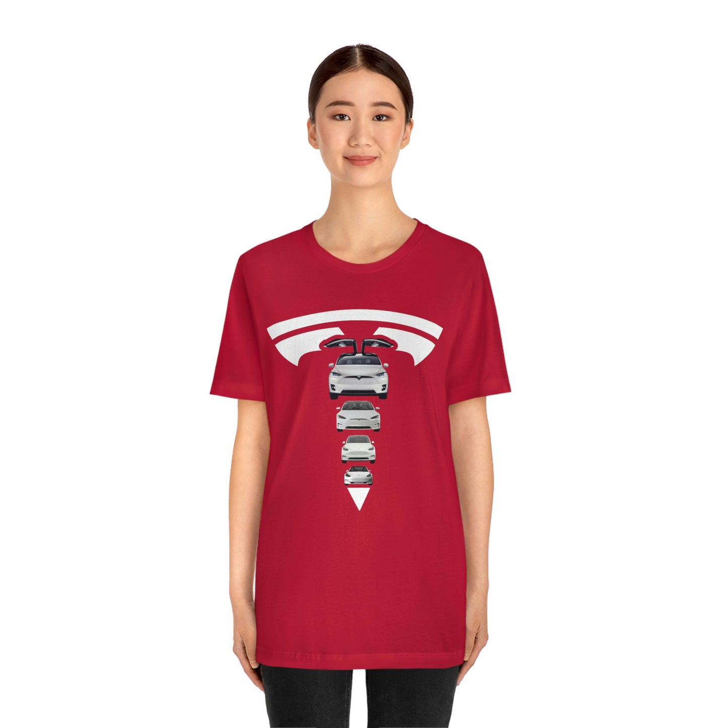 Maddison Apparel - Tesla Custom Design T Shape Logo - Short Sleeve Tee